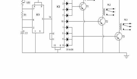 circuit diagram of traffic light controller