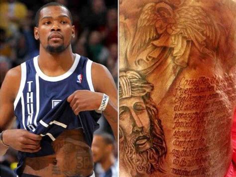 The Top 5 Tattoos Of Kevin Durant From Tupac To Winged Angel Thick