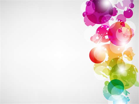 Abstract Multicolour Backgrounds With Images Powerpoint Background