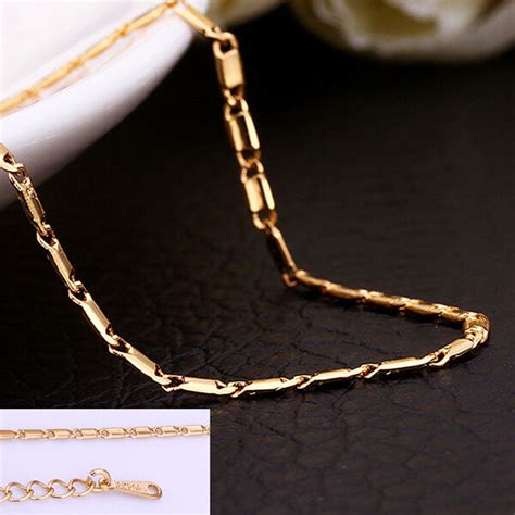 Wholesale 18k Gold Gp 15mm Fashion Chain Necklace Stunning 18 For