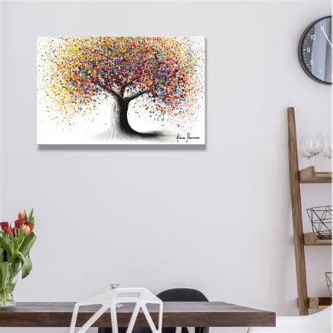 Rainbow Soul Tree Arte Inspirador Nature Canvas Prints Etsy
