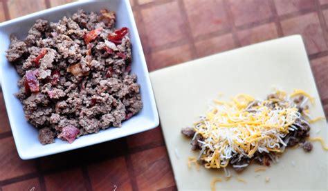 Let rest about 10 minutes. brown your ground beef and season it like you would do a ...