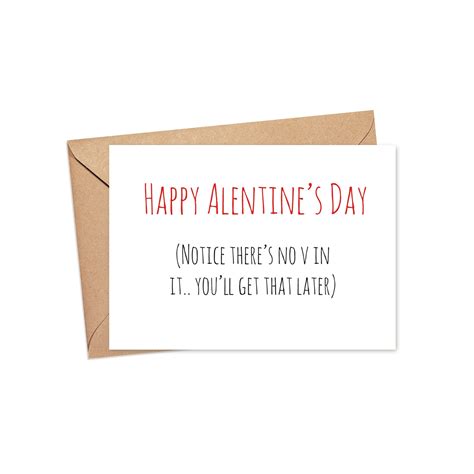 Free Delivery Worldwide Best Quality Funny Dirty Valentine Card For Him