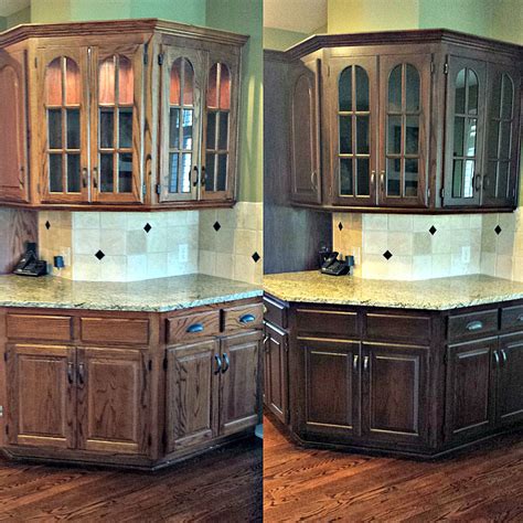 How To Gel Stain Cabinets With Ease Diva Of Diy Gel Stain Kitchen