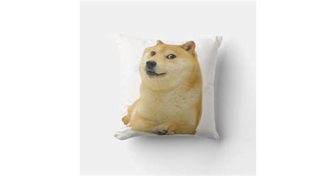 Doge Meme Doge Shibe Doge Dog Cute Doge Throw Pillow Zazzle