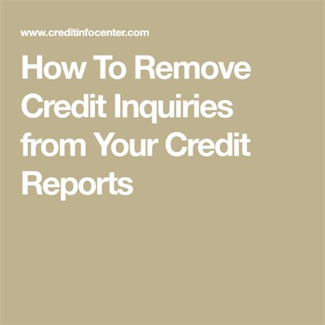 Think of your ccris report as your credit health report card. How To Remove Credit Inquiries from Your Credit Reports ...