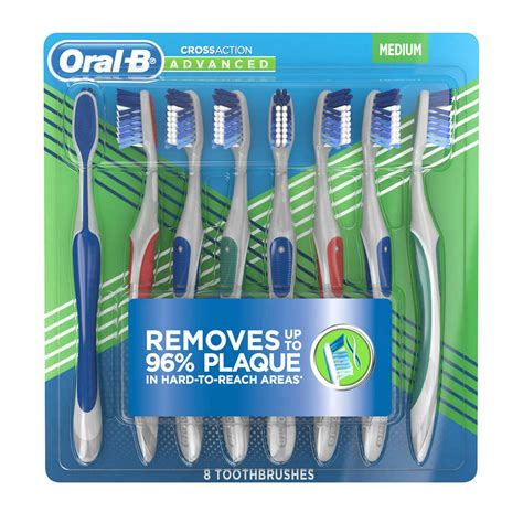 Oral B Pro Health Cross Action Advanced Toothbrush 8 Pack Medium