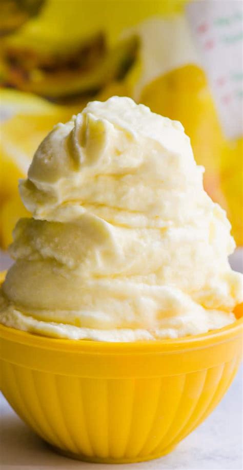 Using a piping or ziplock bag (with the tip cut off), swirl dole whip into cup(s). Easy Pineapple Dole Whip - Cake Cooking Recipes