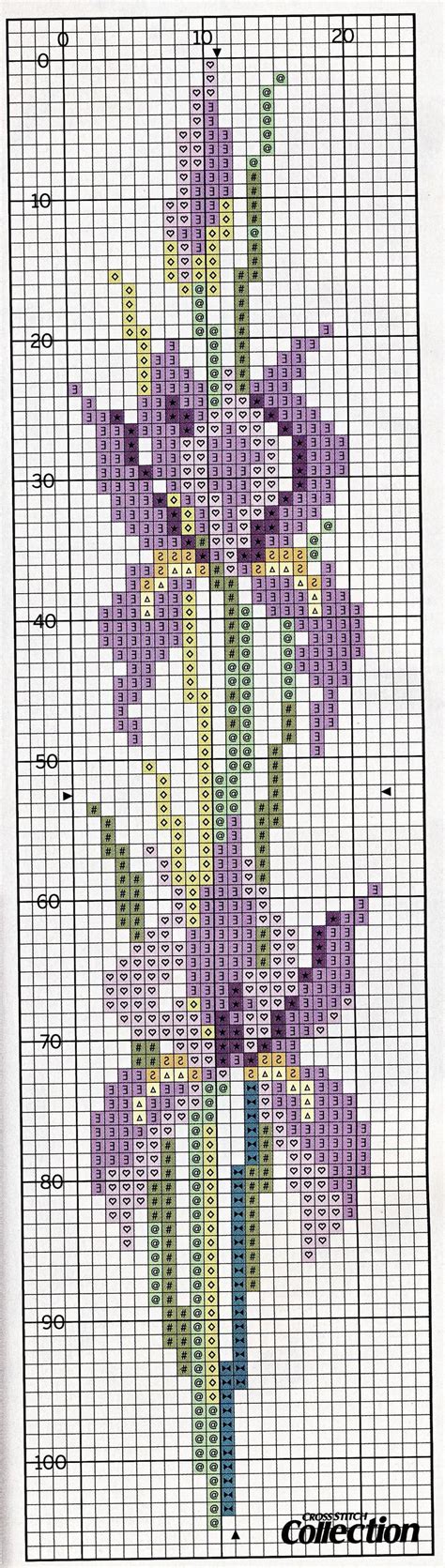 And there's no need to worry about learning different kinds of stitches because the patterns only use whole cross stitches. cross stitch bookmark - iris | Cross stitch bookmarks ...
