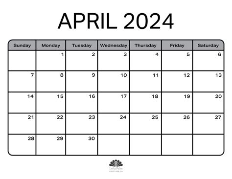 April 2024 Calendars Free Printable Calendars Lofty Palm