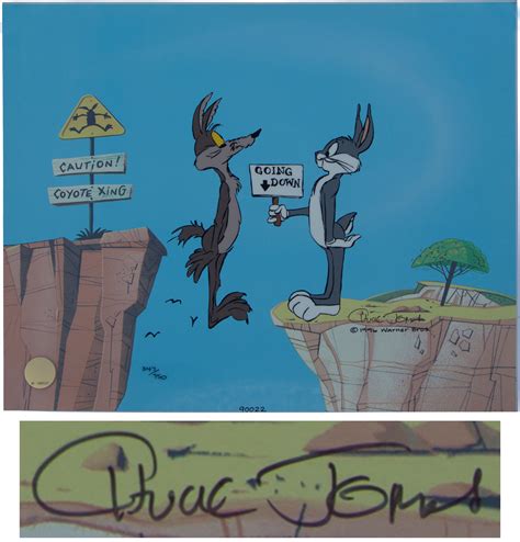 Lot Detail Chuck Jones Signed Limited Edition Hand Painted Cel Of