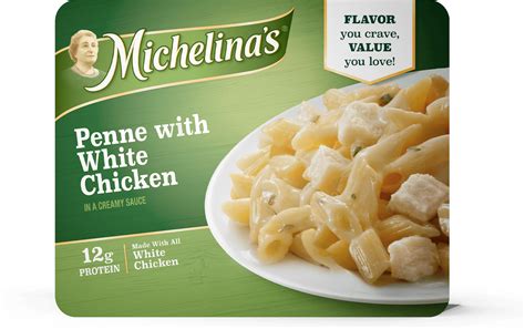 Penne With White Chicken Michelinas Frozen Entrees