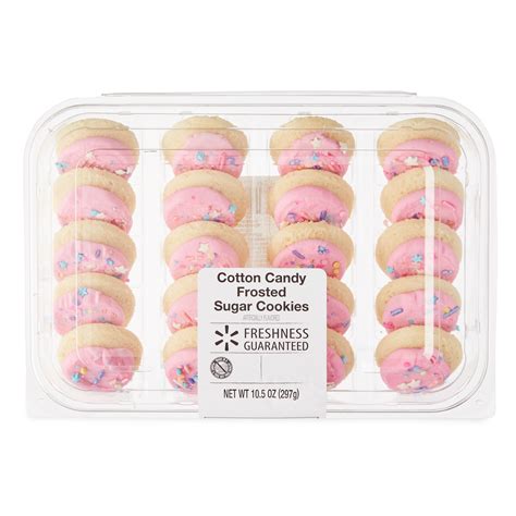 Freshness Guaranteed Fresh Mini Frosted Sugar Cookies Pink 105 Oz 20 Count