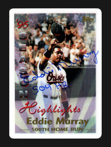 Eddie Murray Autographed Signature Series Porcelain Topps Set Baltimore