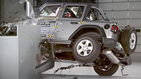 2020 Jeep Wranger fails crash test - SUV tips over on side ...