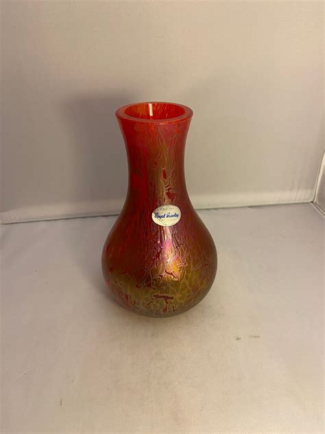Royal Brierley Glass Vase Etsy