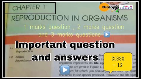 Reproduction In Organism Important Question And Answer For Cbse Board