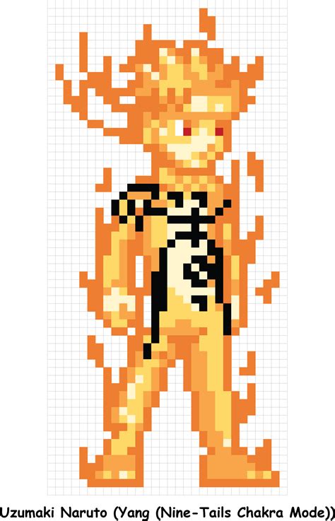 Pixel Art Naruto Minecraft Original Size Png Image Pngjoy