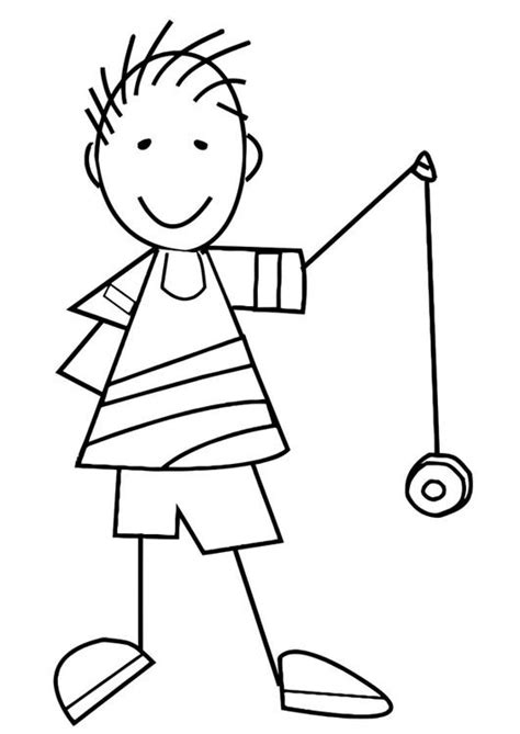 Minions child adorable coloring page. Y is for yo yo! coloring page | TLS | Pinterest