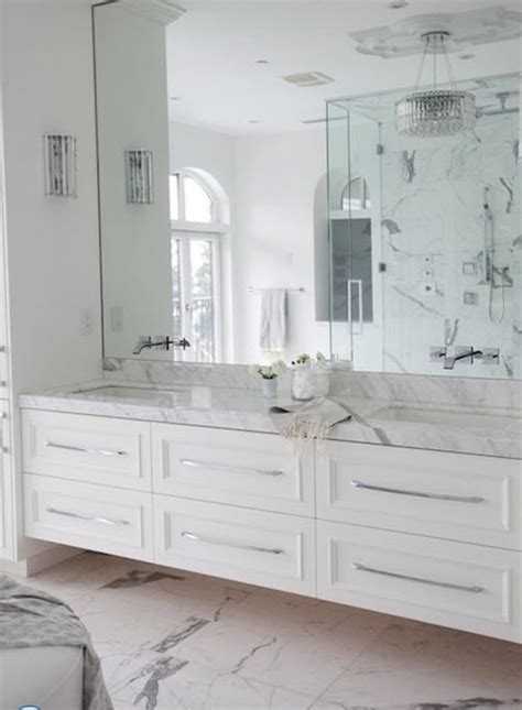 29 White Marble Bathroom Floor Tile Ideas And Pictures 2022