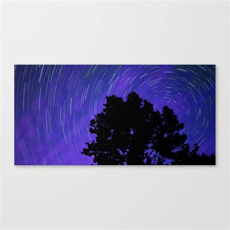 Star Trails In The Night Sky Panorama Canvas Print By Gregory Ballos