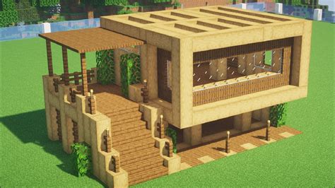 Como Construir Casas De Madeira Passo A Passo No Minecraft Corredor