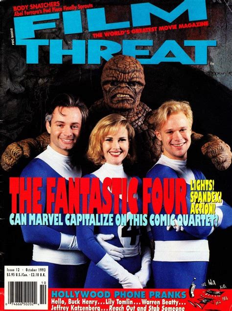 The Fantastic Four On The Cover Of Film Threat Magazine
