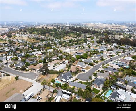 Aerial View Of Oceanside Town In San Diego California Usa Stock Photo