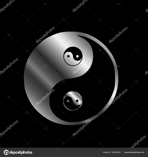 Ying Yang Símbolo Armonía Equilibrio Bien Mal vector, gráfico vectorial ...