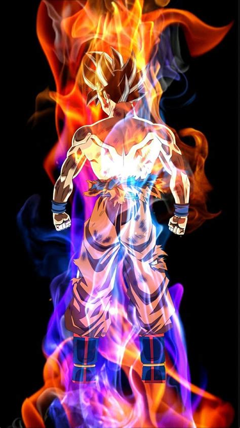 Flame Goku Fond Decran Dessin Sangoku Dessin Goku