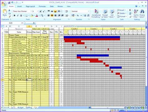 gantt chart template  excel  exceltemplates