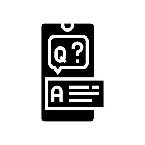 Question And Answer Glyph Icon Vector Illustration 10311624 Vector Art