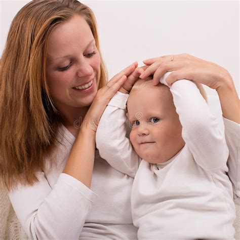 Happy Mom And Baby Boy Stock Photo Image Of Parent