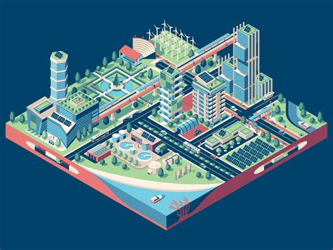 United Nations Sustainable City Illustration By Dkng On Dribbble