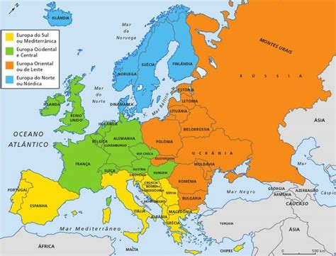 Mapa físico de europa en español. Mapa da Europa: Conheça Todos os Países da Europa e suas ...