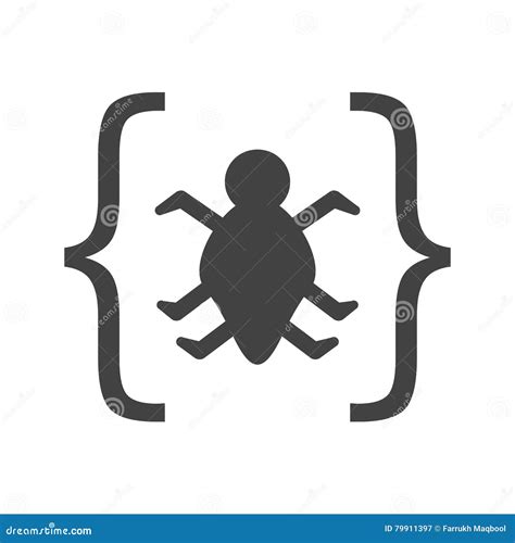 Bug In Code Stock Vector Illustration Of Programming 79911397
