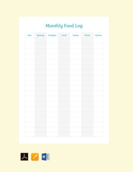 We did not find results for: 33+ Food Log Templates - DOC, PDF, Excel | Free & Premium ...