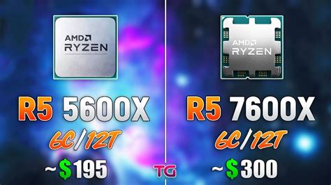 Процессоры Amd Ryzen 5 5600x и Amd Ryzen 5 7600x сравнили в современных