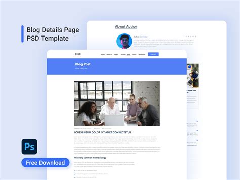 Corporate Blog Detail Page Free Download Search By Muzli