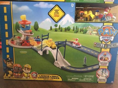 Paw Patrol Launch N Roll Lookout Tower Track Set Hobbies And Toys