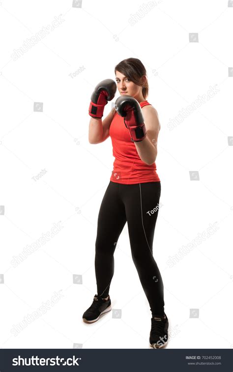 Full Body Boxing Pose Isolated Stock Photo 702452008 Shutterstock
