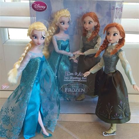 Elsa And Anna Ice Skating Dolls Frozen Dolls Disney Toys Disney Dolls