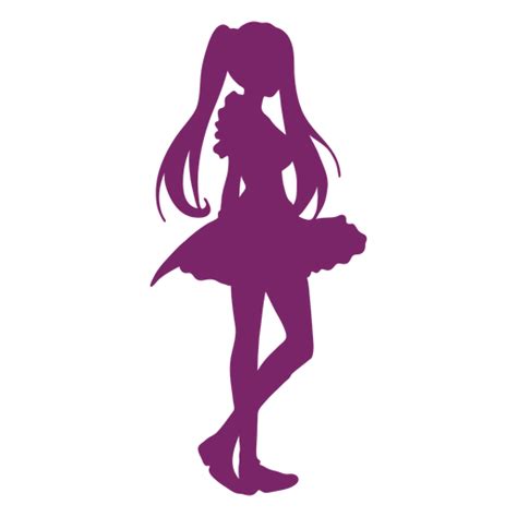 Anime Girl Silhouette Transparent Png And Svg Vector File