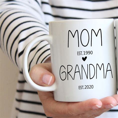 Mom Mug Grandma Mug Fist Time Grandma T New Grandma Etsy