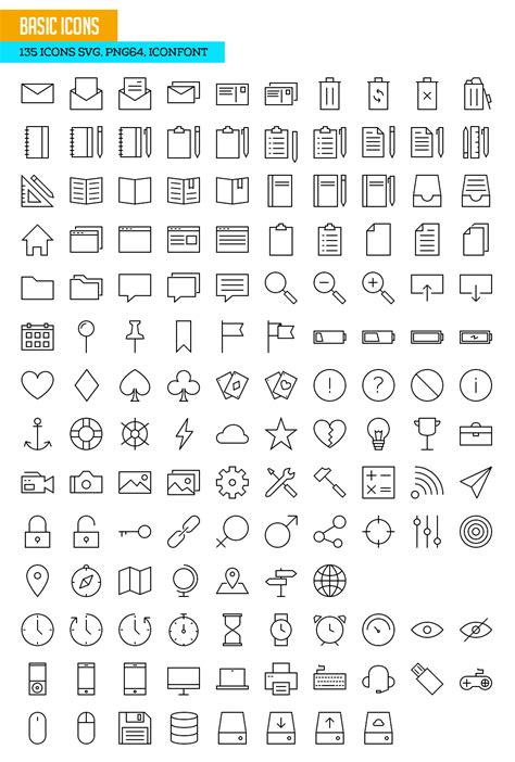 Basic Icons Pack Graphic Design Freebies Icon Pack Photoshop Freebies