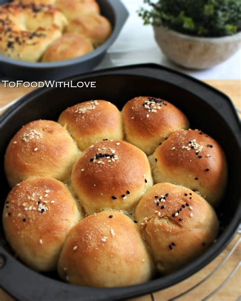 To Food With Love Golden Pull Apart Butter Buns