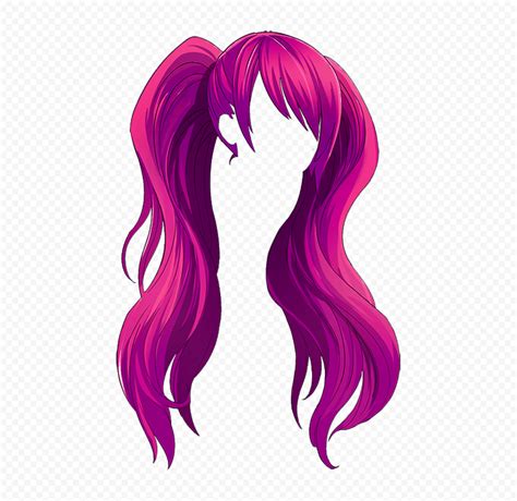 Anime Girl With Purple Hair