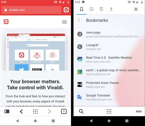 Most Mobile Browsers Display The Web Thats It—vivaldi Mobile Can