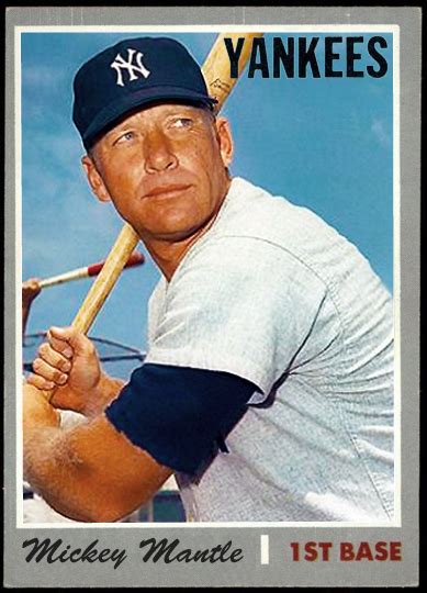 Maybe you would like to learn more about one of these? WHEN TOPPS HAD (BASE)BALLS!: FANTASY CARD- 1970 MICKEY MANTLE