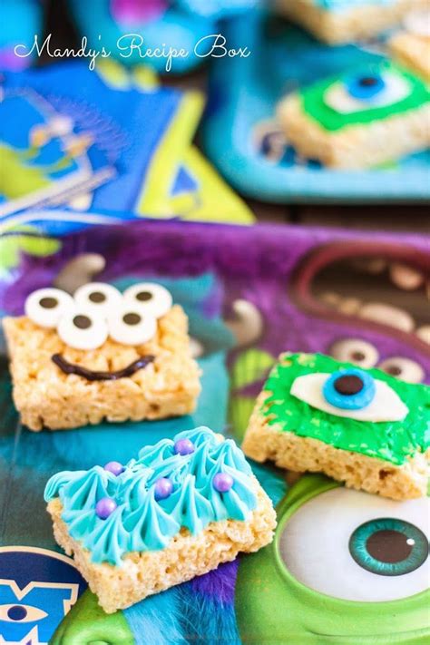 Monsters U Krispy Rice Treats Mandys Recipe Box Monster Inc